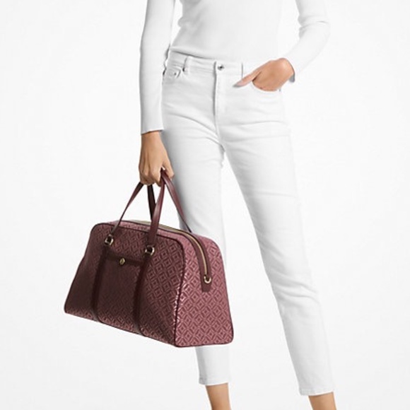Michael Kors Travel Small Trolley Bag + Duffle Bag+XL Weekender Bag (Oxblood) - Picture 14 of 16